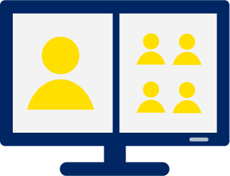 Desktop view of webinar