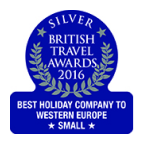 2016 - British Travel Awards - Silver for Best Holiday Company to Western Europe