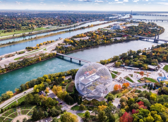 aerial view of montreal