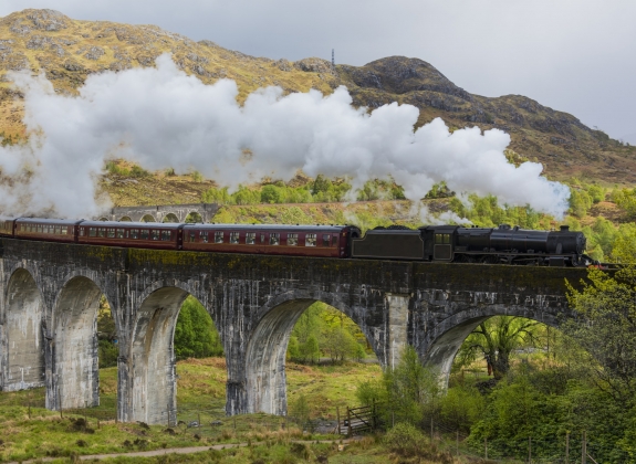 Jacobite Steam Train in Scotland - the famous Hogwarts Express