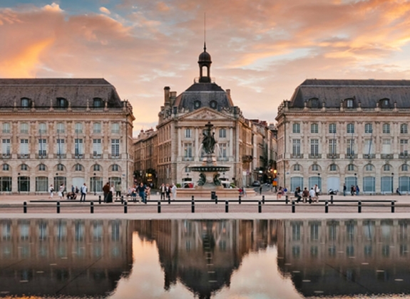 Place de la Bourse in Bordeaux, France