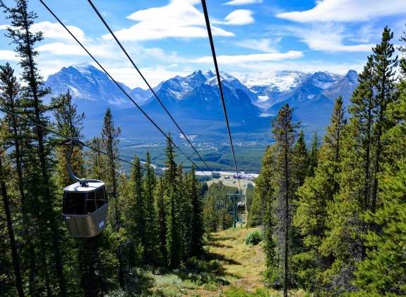 gondola over Lake Louise, Canadian Rockies
