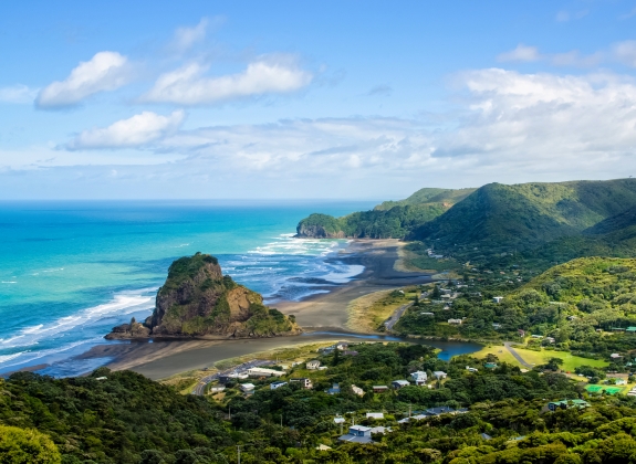 Auckland, New Zealand coastline