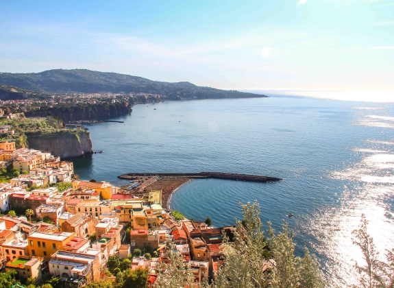 the sorrento coast in italy