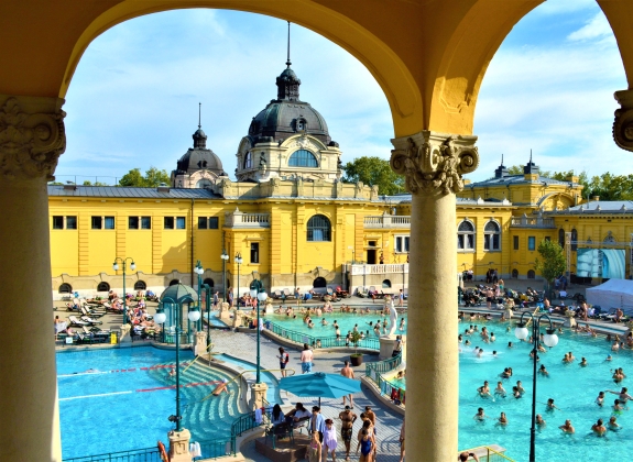 Szechenyi baths, Budapest, Hungary