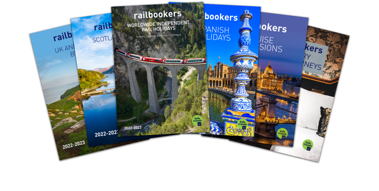 layers of brochure covers