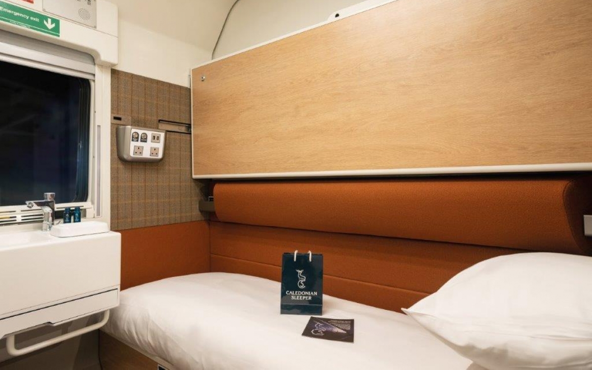 Club room onboard the caledonian sleeper