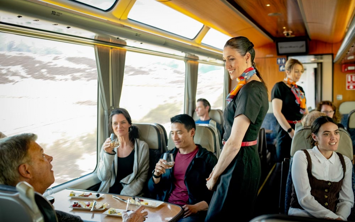 Scenic Plus Carriage on the Tranz Alpine train in New Zealand