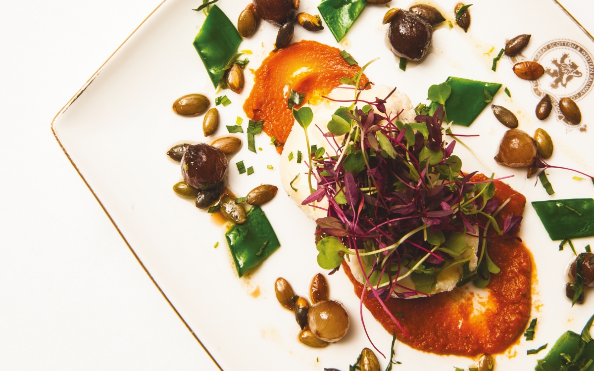 gourmet meals served on the Belmond Royal Scotsman