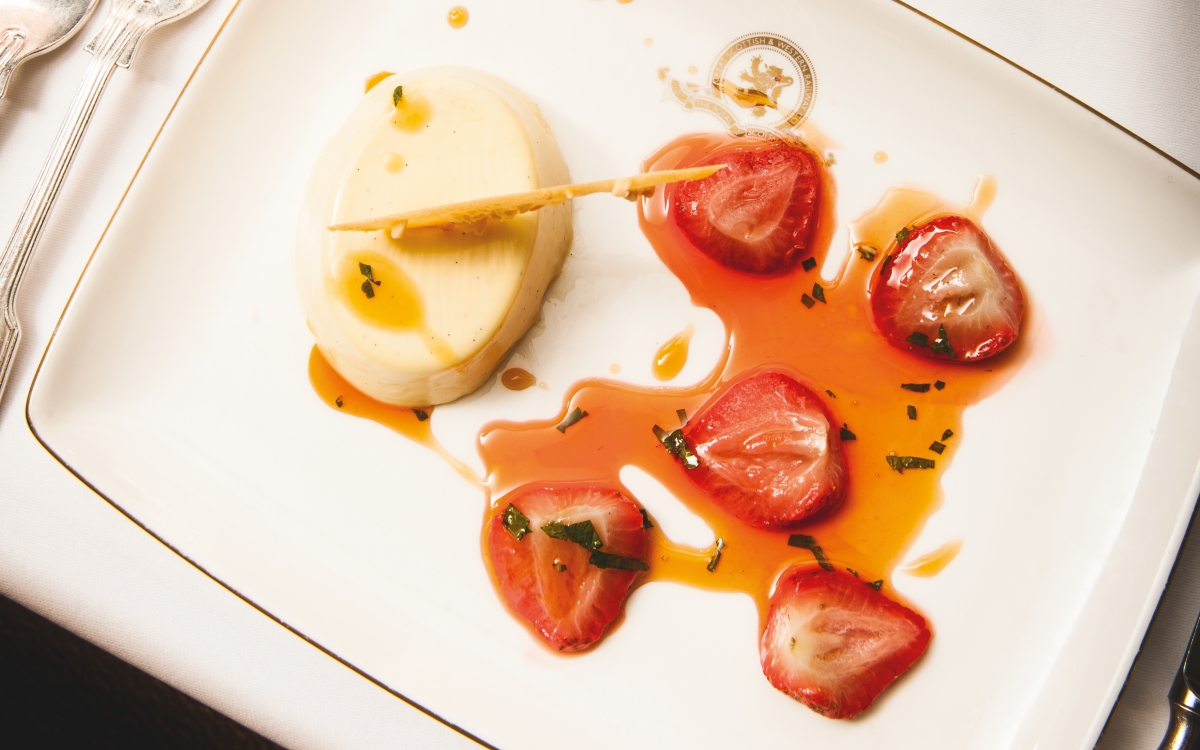 gourmet meals served on the Belmond Royal Scotsman