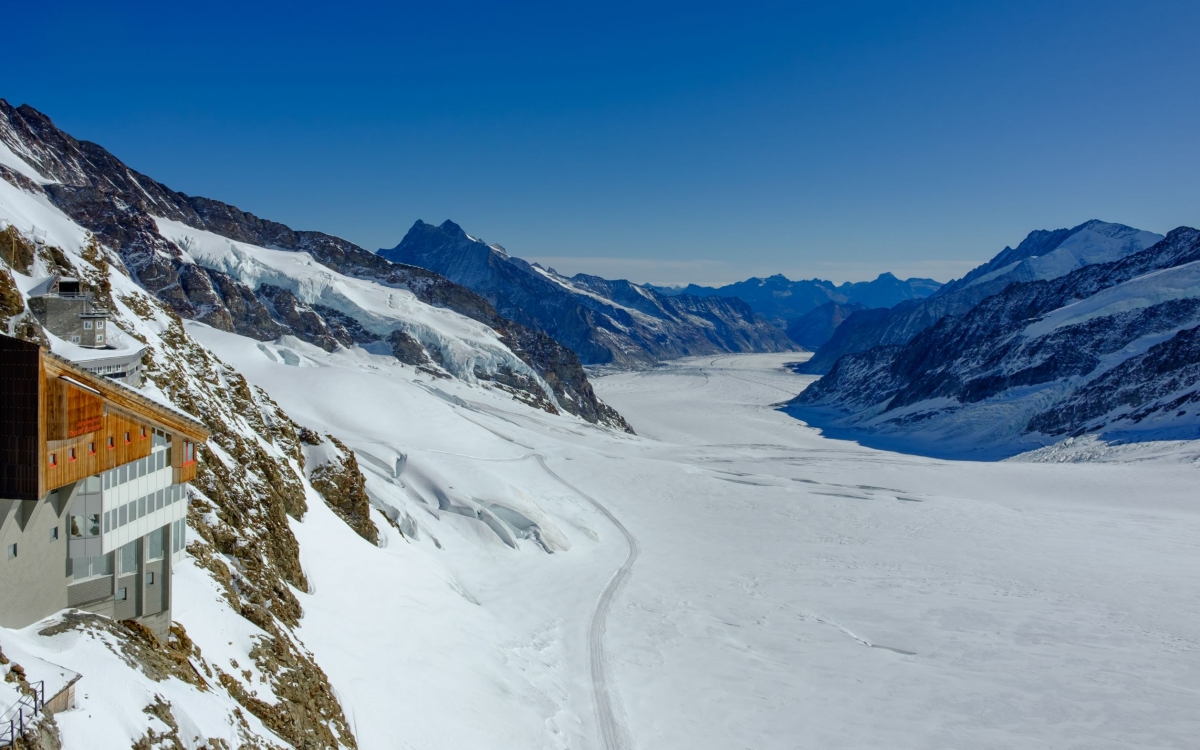 View from Sphinx Observatory View from the peak of the Jungfrau