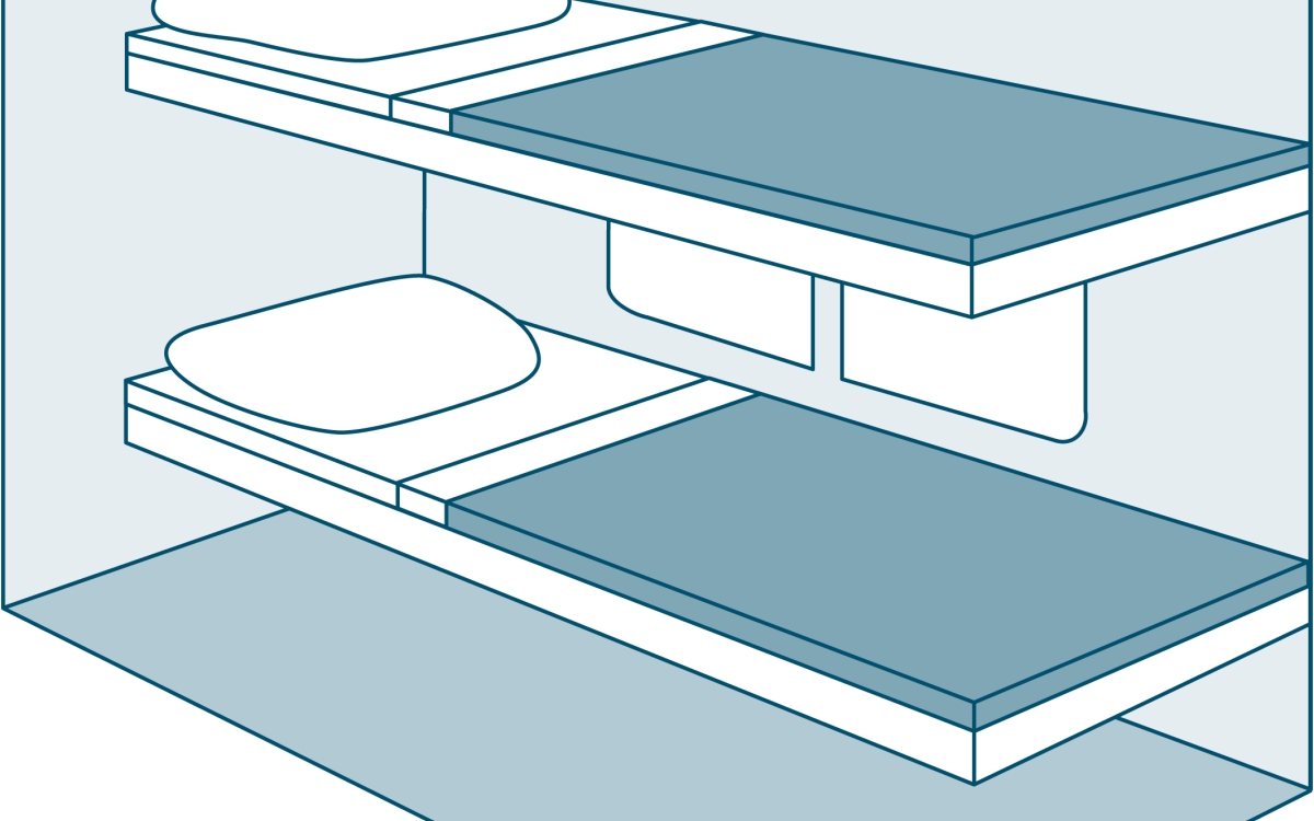 Amtrak's roomette diagram