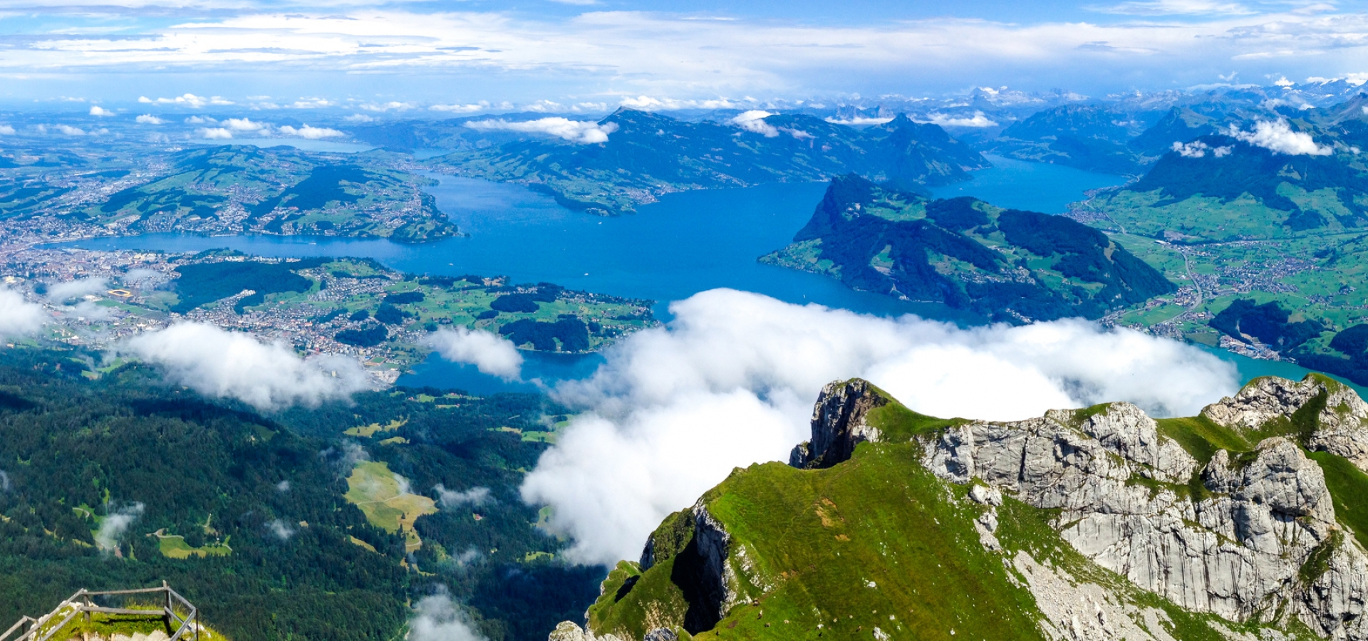Panoramic View of Lucerne, Switzerland from Mount Pilatus Panoramic View of Lucerne, Switzerland from Mount Pilatus