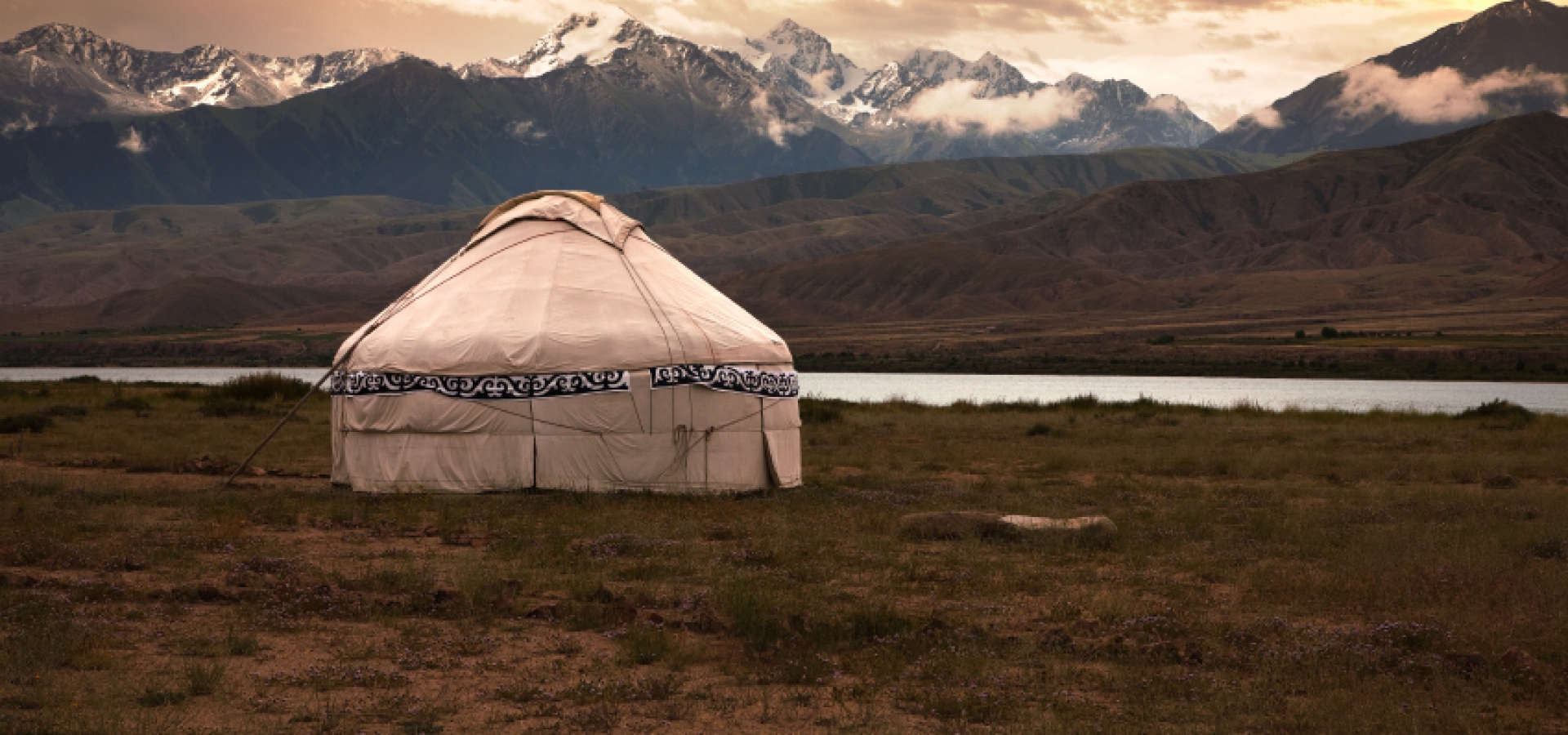 Kazakh jurt in mongolia