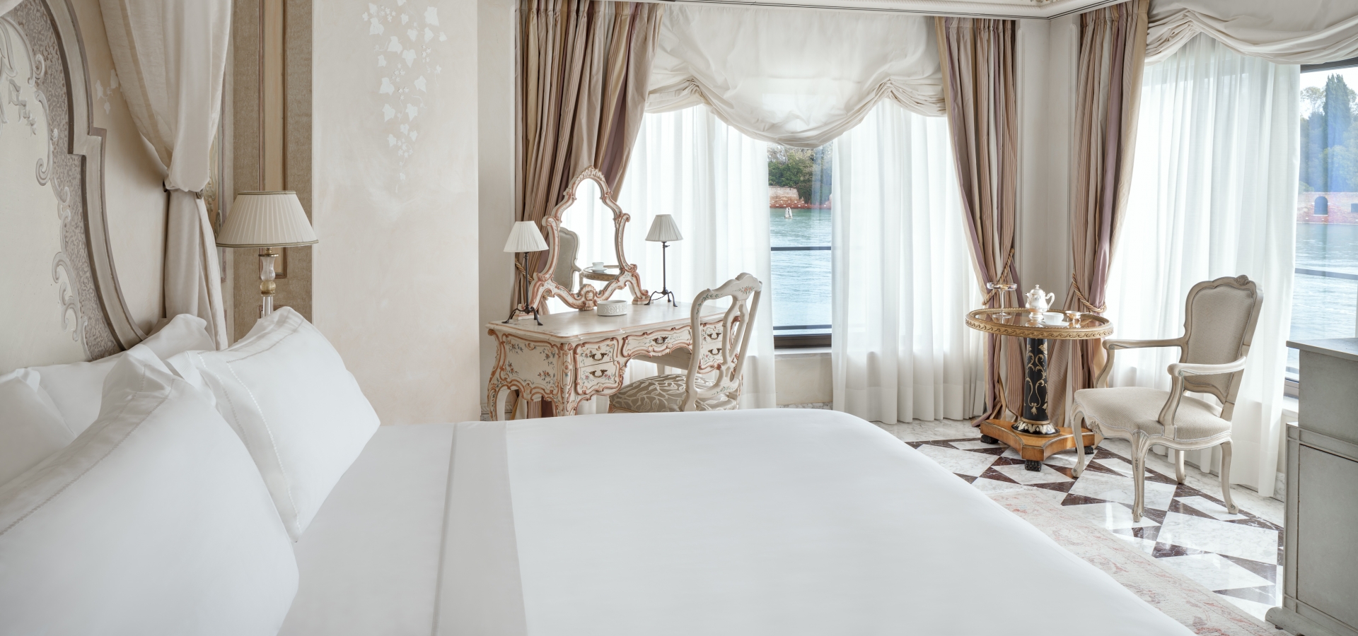 inside a bright hotel room - pick your perk