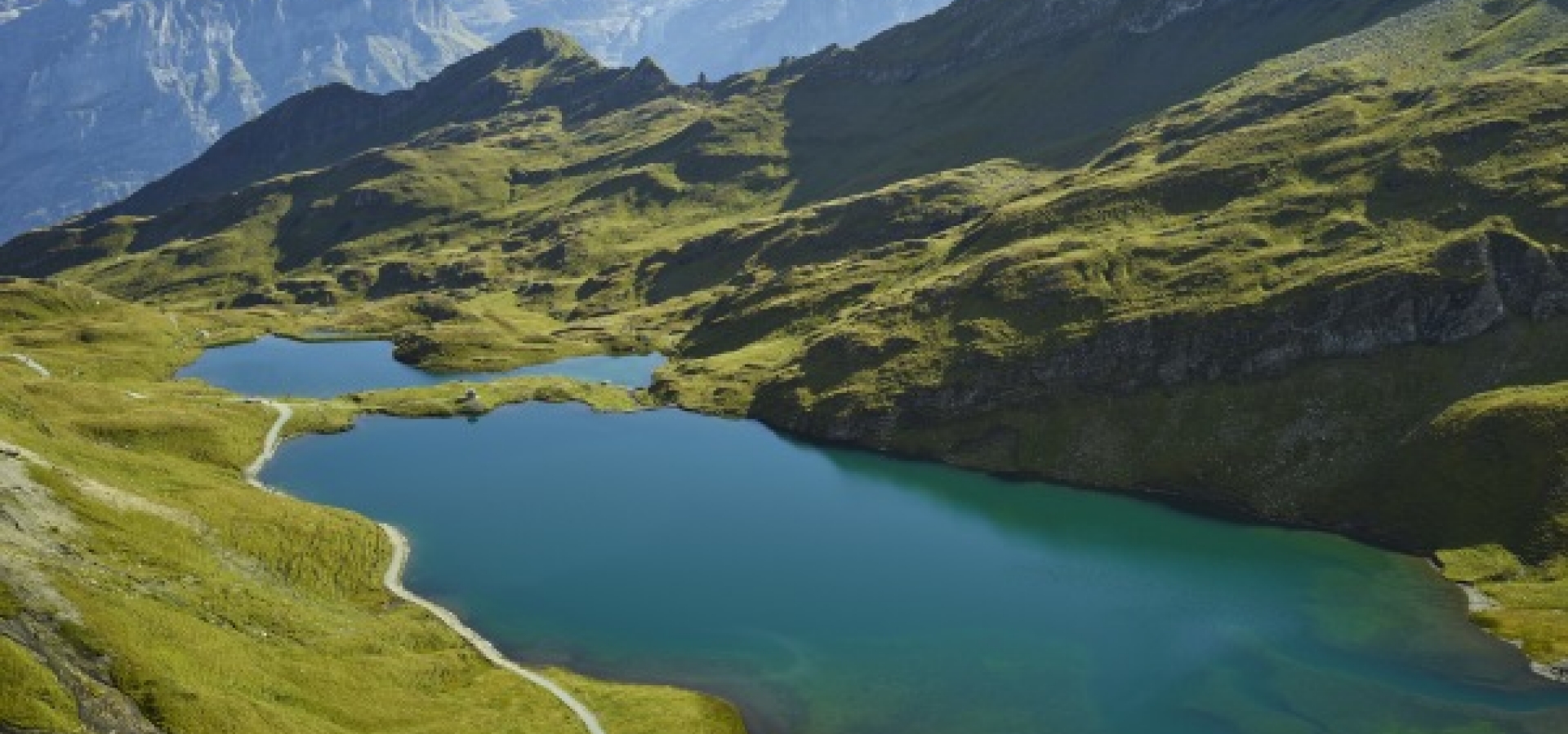 View of Grindelwald Valley from above