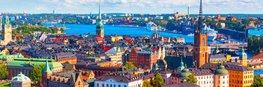 Aerial Panorama of Stockholm Sweden 1800x600 Aerial Panorama of Stockholm Sweden 1800x600
