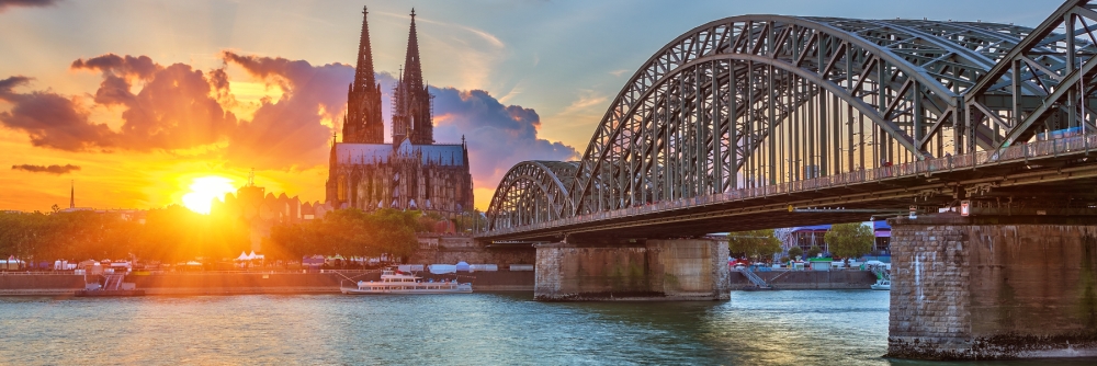 Cologne at sunset 1800x600 Cologne at sunset 1800x600