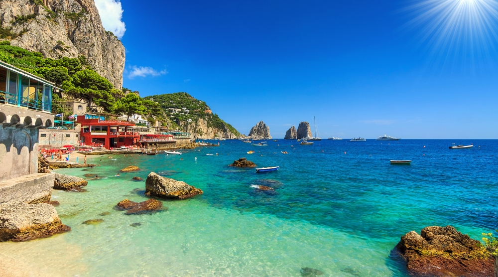 Capri coastal view