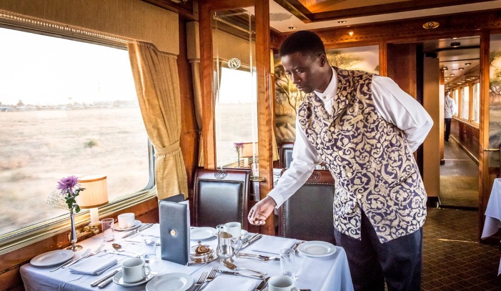 Fine Dining onboard the Blue Train